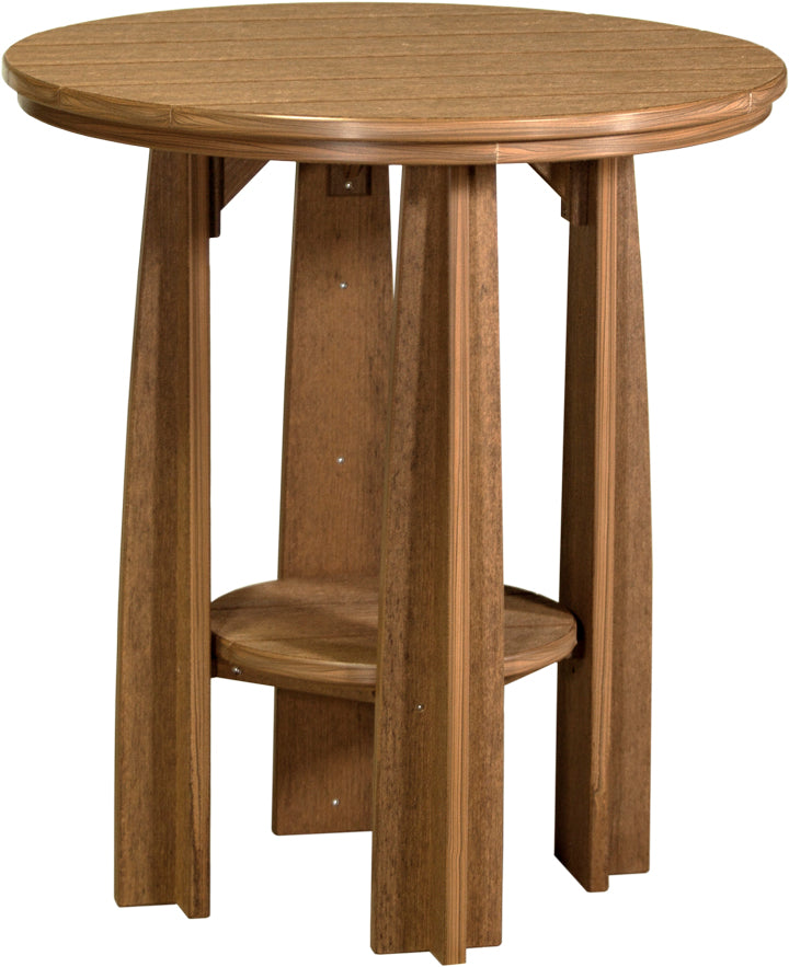 Poly Balcony Table Antique Mahogany