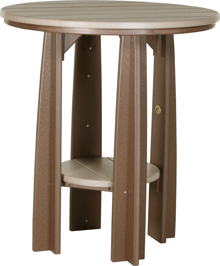 Poly Balcony Table Weatherwood Chestnut