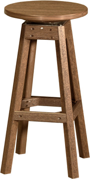 Poly Bar Stool Antique Mahogany