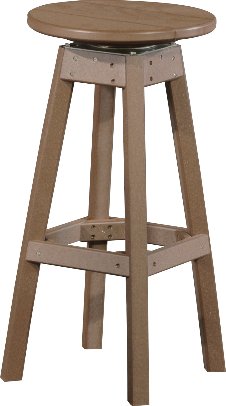 Poly Bar Stool Chestnut Brown