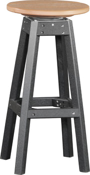 Poly Bar Stool Cedar Black