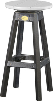 Poly Bar Stool Dove Gray Black