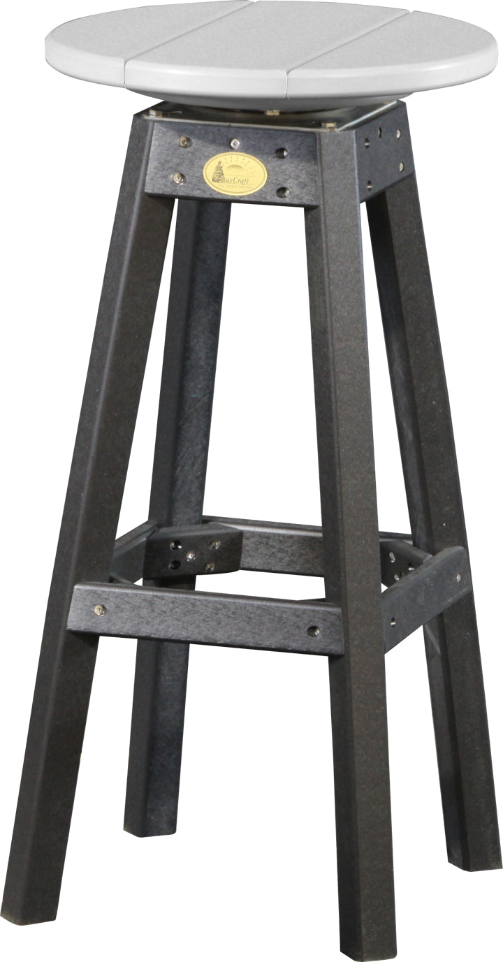 Poly Bar Stool Dove Gray Black