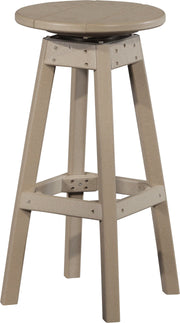 Poly Bar Stool Weatherwood