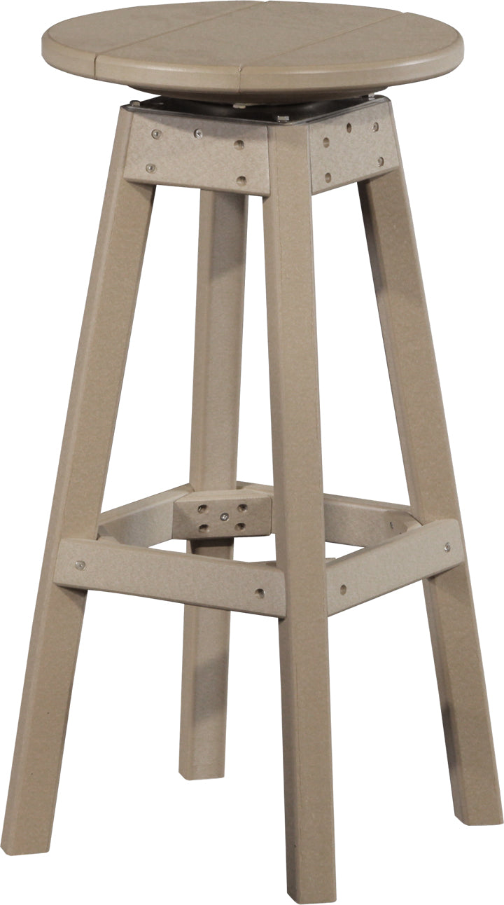 Poly Bar Stool Weatherwood