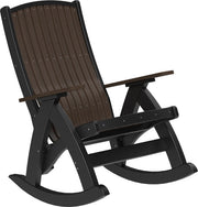 Poly Comfort Rocker Brazilian Walnut Black