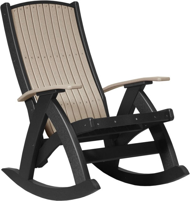 Poly Comfort Rocker Weatherwood Black