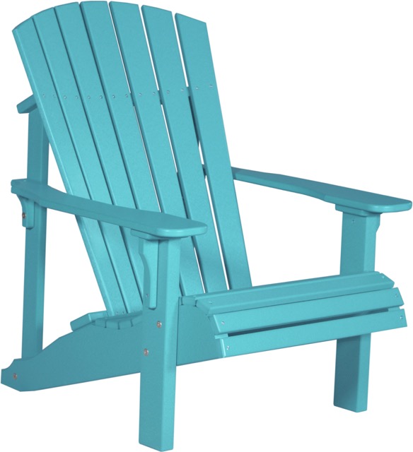 Poly Deluxe Adirondack Chair Aruba Blue