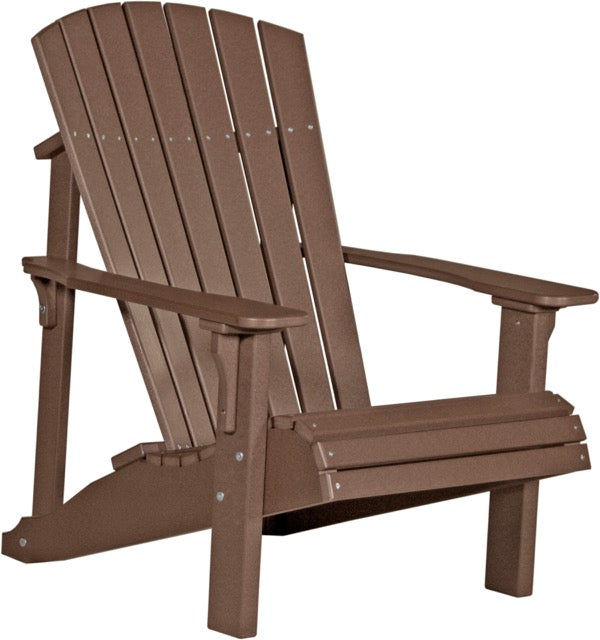 Poly Deluxe Adirondack Chair Chestnut Brown
