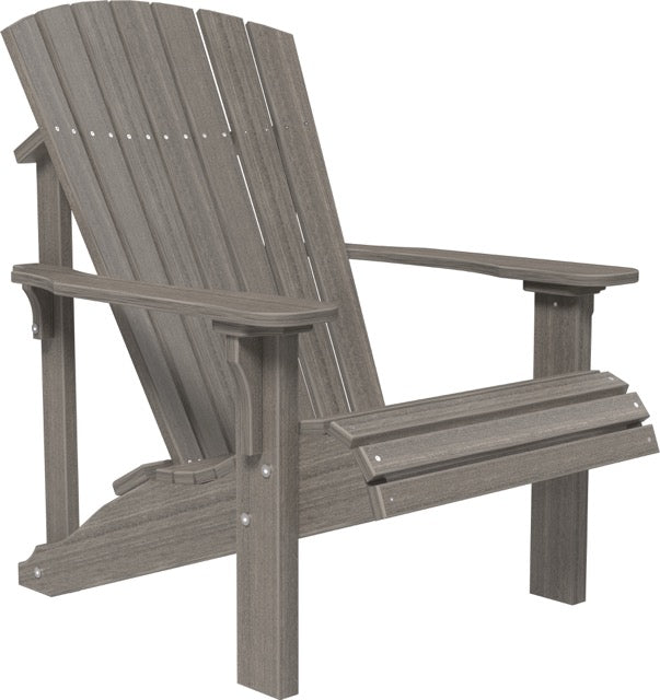 Poly Deluxe Adirondack Chair Coastal Gray