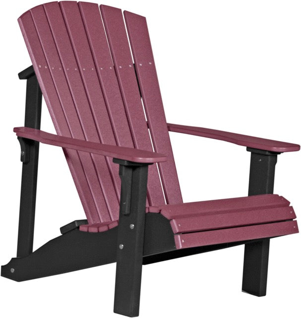 Poly Deluxe Adirondack Chair Cherrywood Black