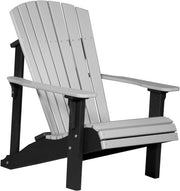 Poly Deluxe Adirondack Chair Dove Gray Black