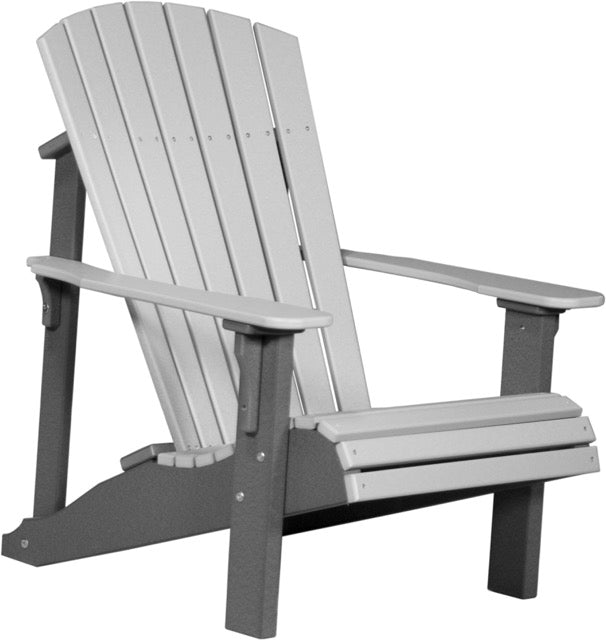 Poly Deluxe Adirondack Chair Dove Gray Slate