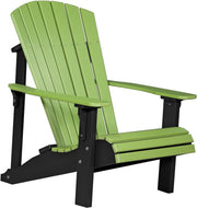 Poly Deluxe Adirondack Chair Lime Green Black