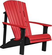 Poly Deluxe Adirondack Chair Red Black