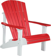 Poly Deluxe Adirondack Chair Red White