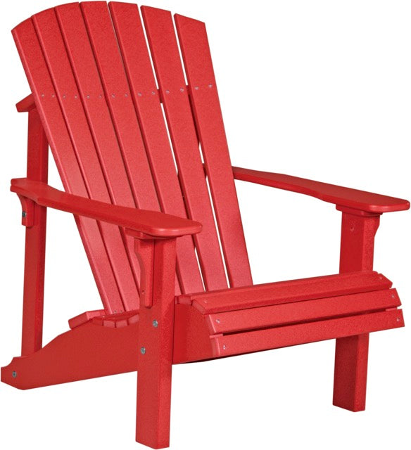 Poly Deluxe Adirondack Chair Red