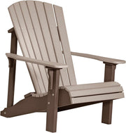 Poly Deluxe Adirondack Chair Weatherwood Chestnut Brown