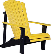 Poly Deluxe Adirondack Chair Yellow Black