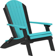 Poly Folding Adirondack Chair Aruba Blue Black