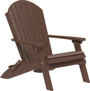 Poly Folding Adirondack Chair Chestnut Brown