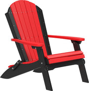 Poly Folding Adirondack Chair Red Black