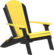 Poly Folding Adirondack Chair Yellow Black