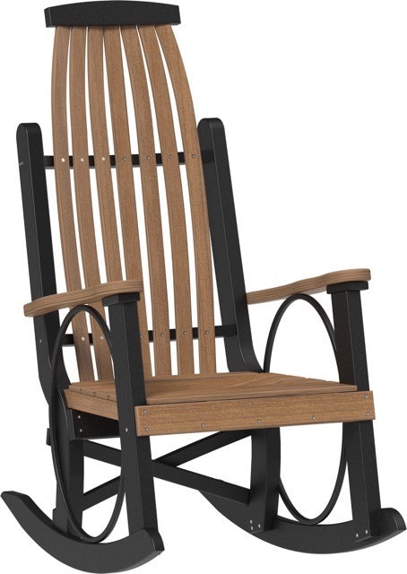 Poly Grandpa s Rocker Antique Mahogany Black