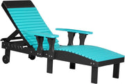 Poly Lounge Chair Aruba Blue Black