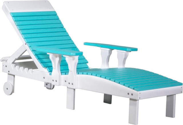 Poly Lounge Chair Aruba Blue White
