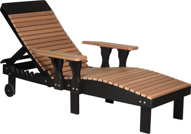 Poly Lounge Chair Antique Mahogany Black