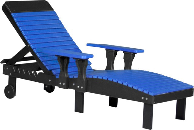 Poly Lounge Chair Blue Black