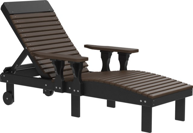 Poly Lounge Chair Brazilian Walnut Black
