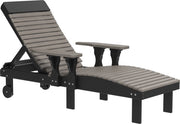 Poly Lounge Chair Coastal Gray Black