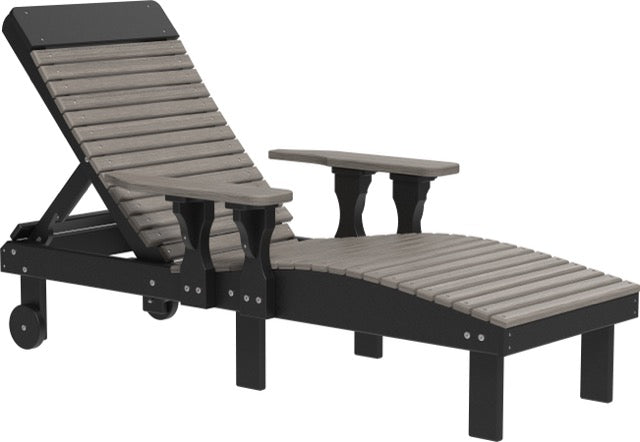 Poly Lounge Chair Coastal Gray Black