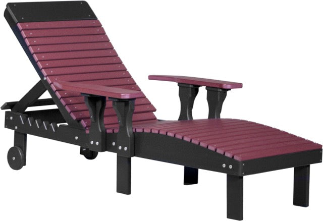 Poly Lounge Chair Cherrywood Black
