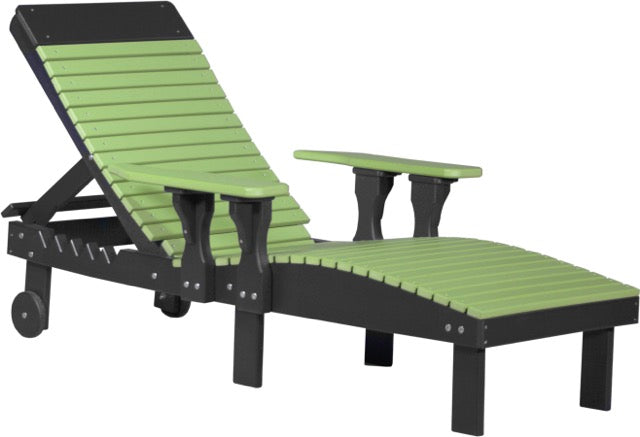 Poly Lounge Chair Lime Green Black