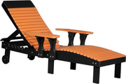Poly Lounge Chair Tangerine Black