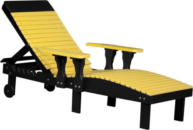 Poly Lounge Chair Yellow Black