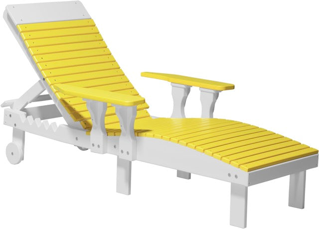 Poly Lounge Chair Yellow White
