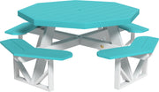 Poly Octagon Picnic Table Aruba Blue