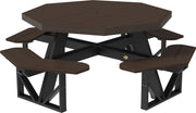Poly Octagon Picnic Table Brazilian Walnut