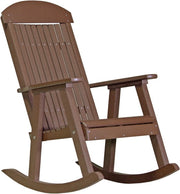 Poly Porch Rocker Chestnut Brown