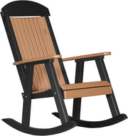 Poly Porch Rocker Cedar Black