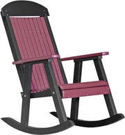 Poly Porch Rocker Cherrywood Black