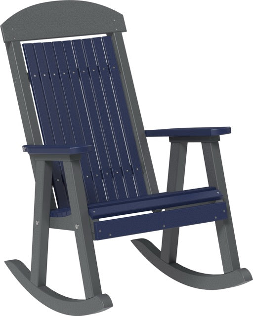 Poly Porch Rocker Patriot Blue Slate