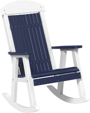 Poly Porch Rocker Patriot Blue White