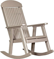 Poly Porch Rocker Weatherwood