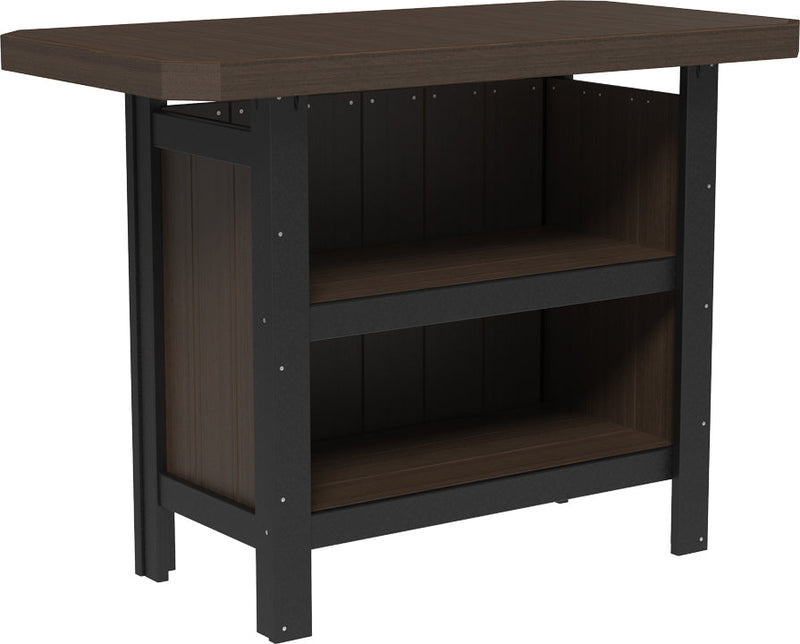 Poly Serving Bar Brazilian Walnut