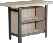 Poly Serving Bar Weatherwood